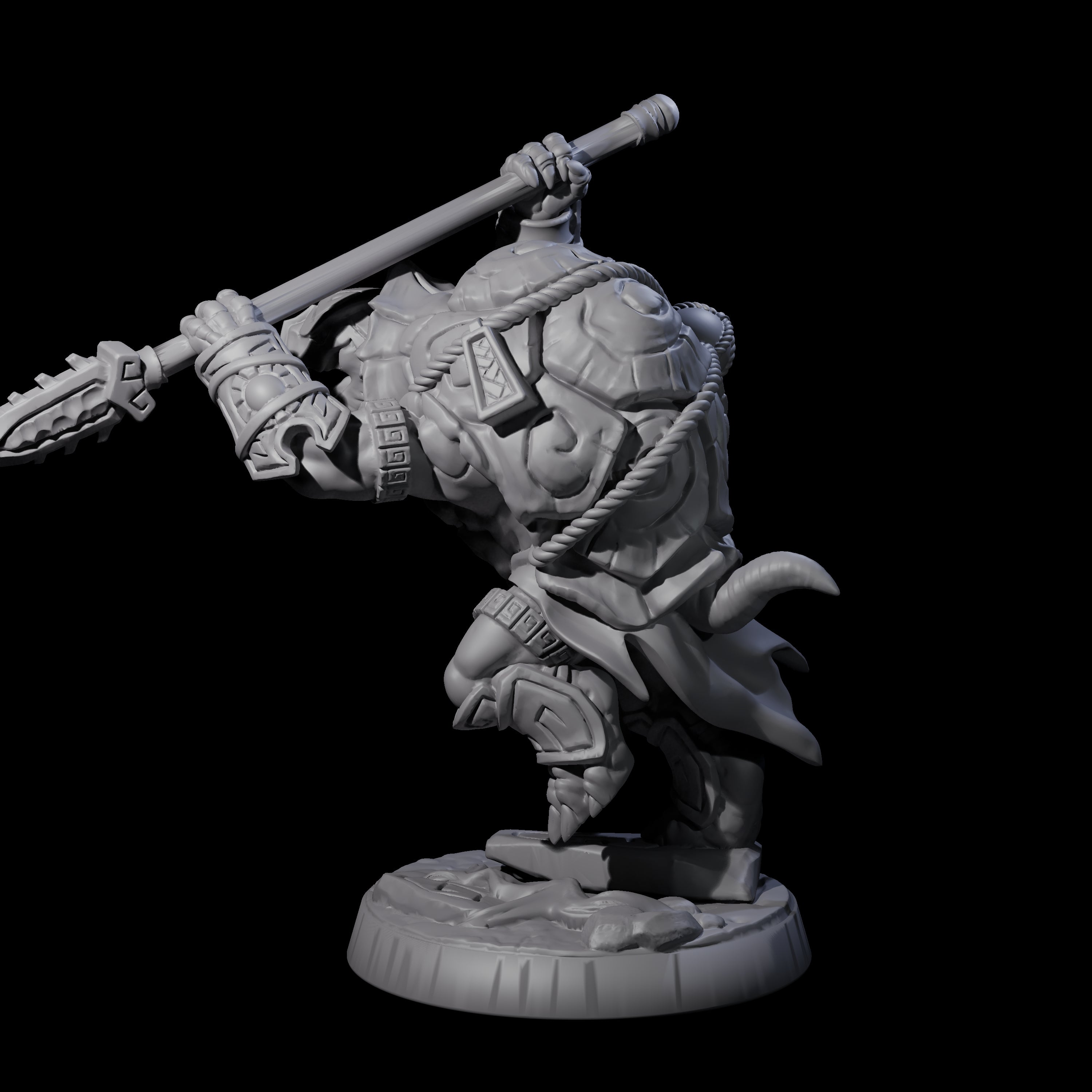 Brave Tortle Warrior E Miniature for Dungeons and Dragons, Pathfinder or other TTRPGs