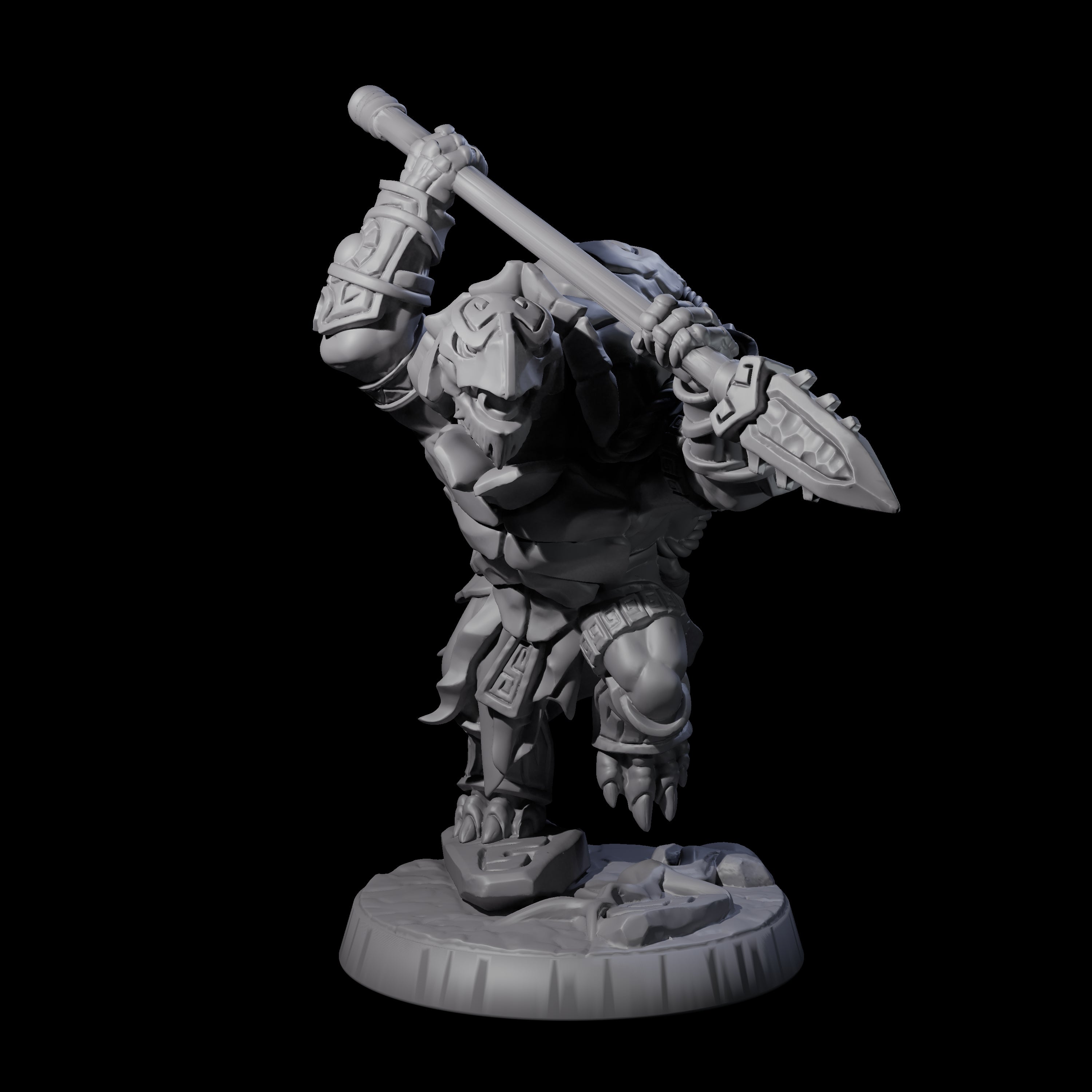 Brave Tortle Warrior E Miniature for Dungeons and Dragons, Pathfinder or other TTRPGs