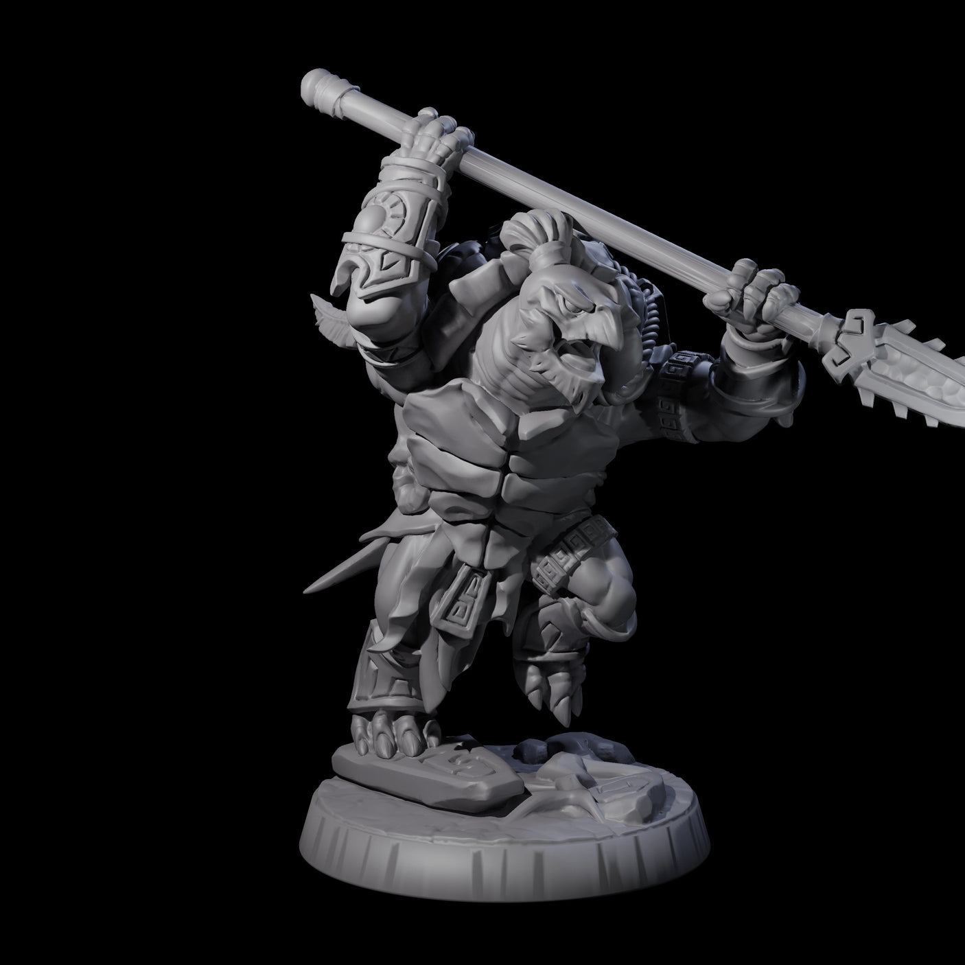Brave Tortle Warrior E Miniature for Dungeons and Dragons, Pathfinder or other TTRPGs