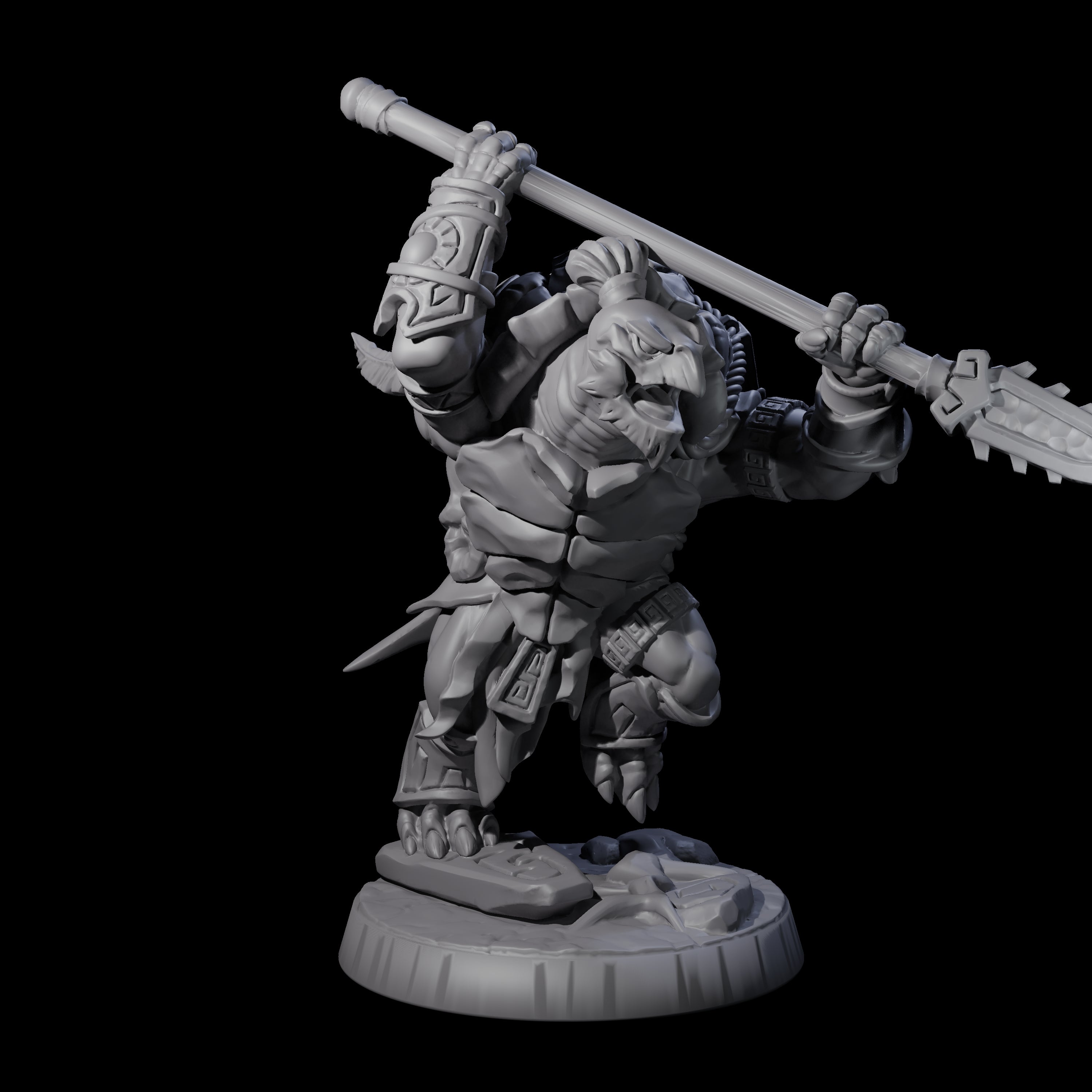 Brave Tortle Warrior E Miniature for Dungeons and Dragons, Pathfinder or other TTRPGs