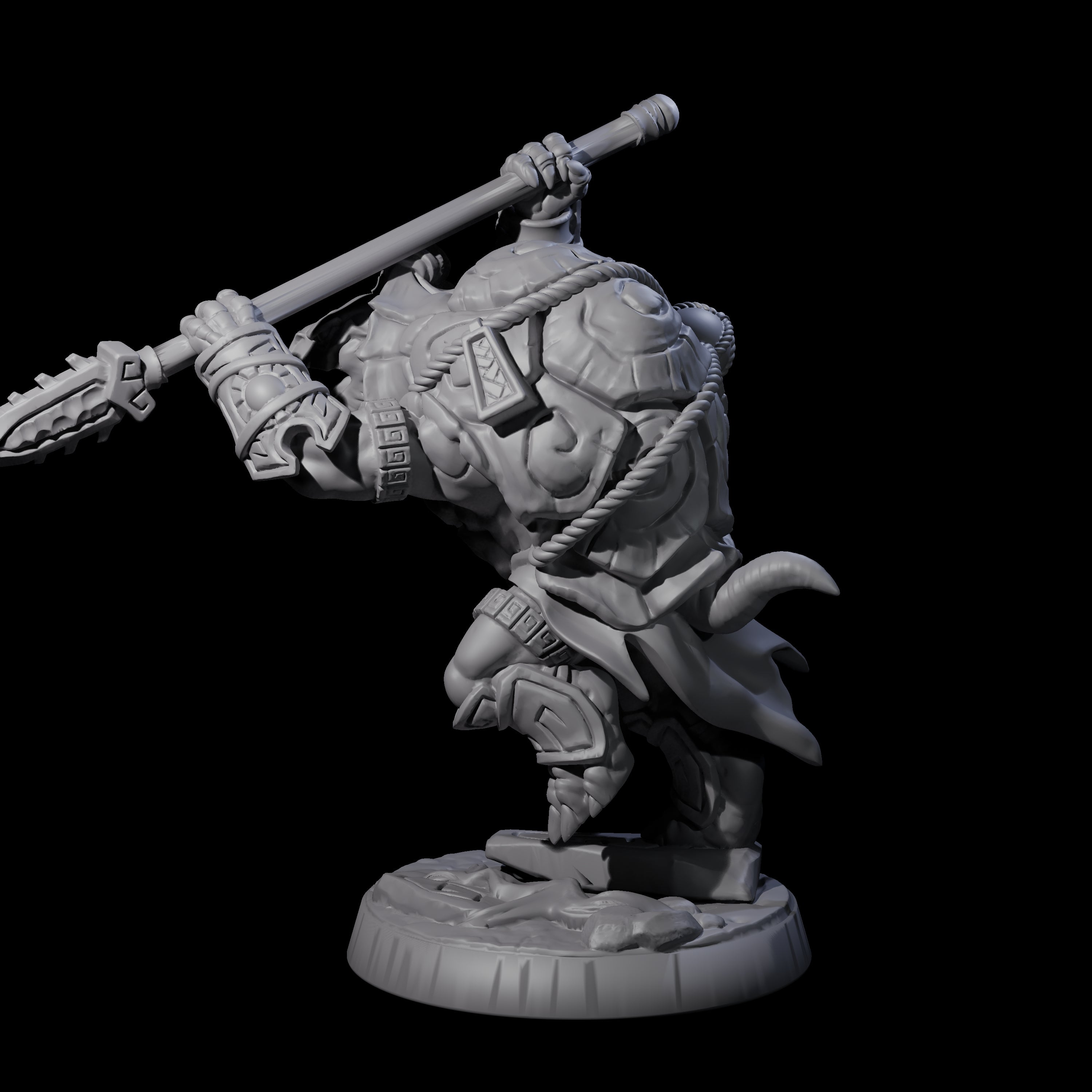 Brave Tortle Warrior E Miniature for Dungeons and Dragons, Pathfinder or other TTRPGs