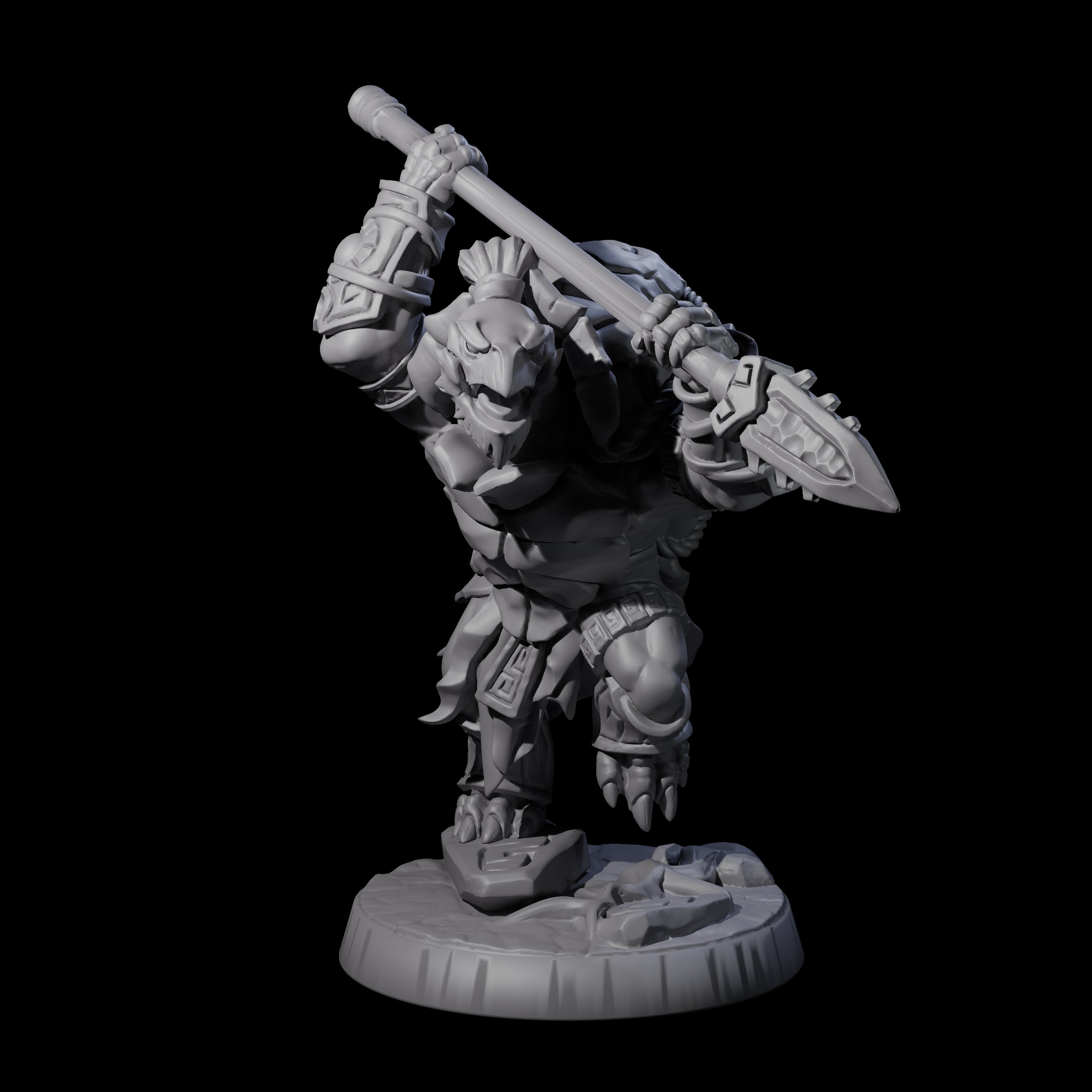 Brave Tortle Warrior E Miniature for Dungeons and Dragons, Pathfinder or other TTRPGs