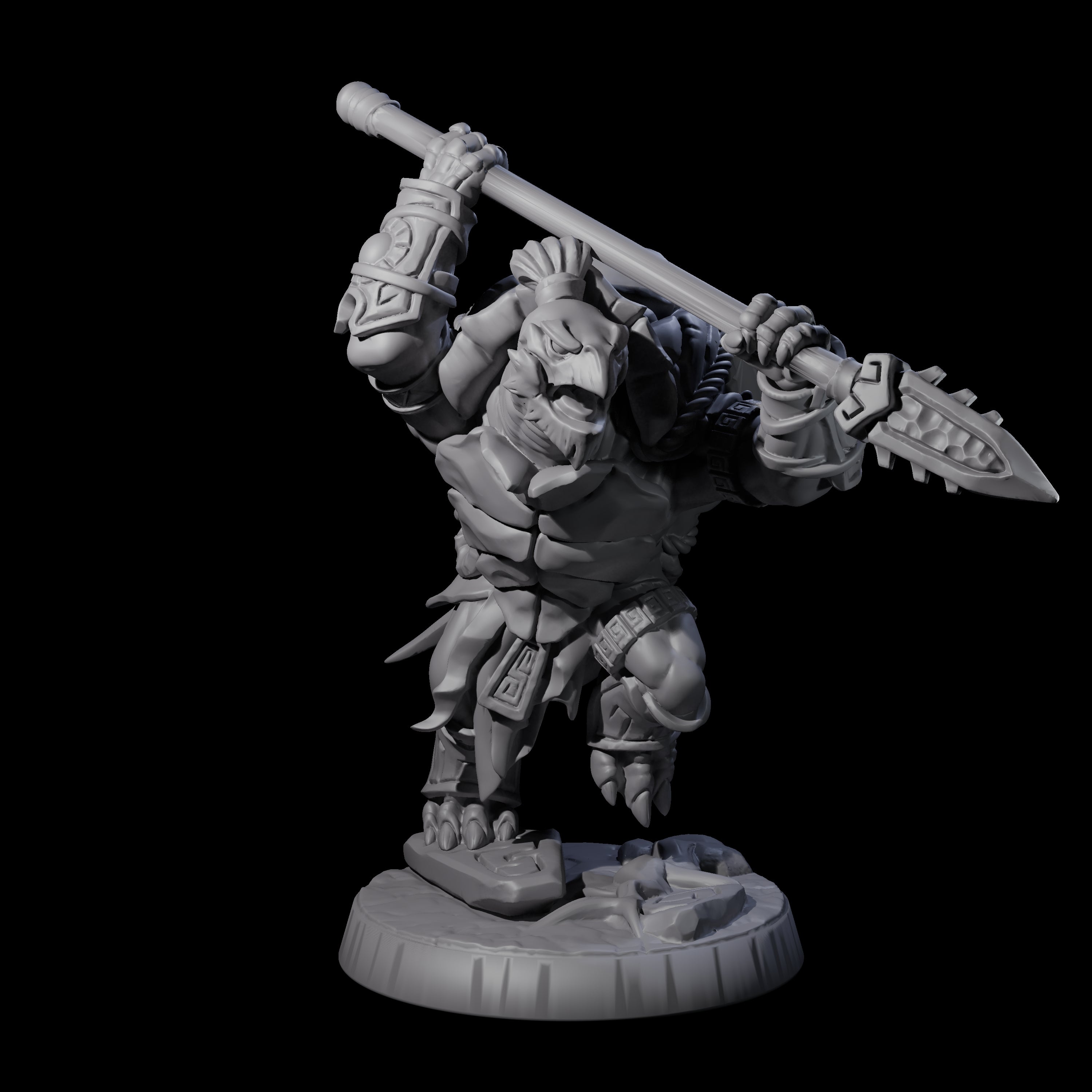 Brave Tortle Warrior E Miniature for Dungeons and Dragons, Pathfinder or other TTRPGs