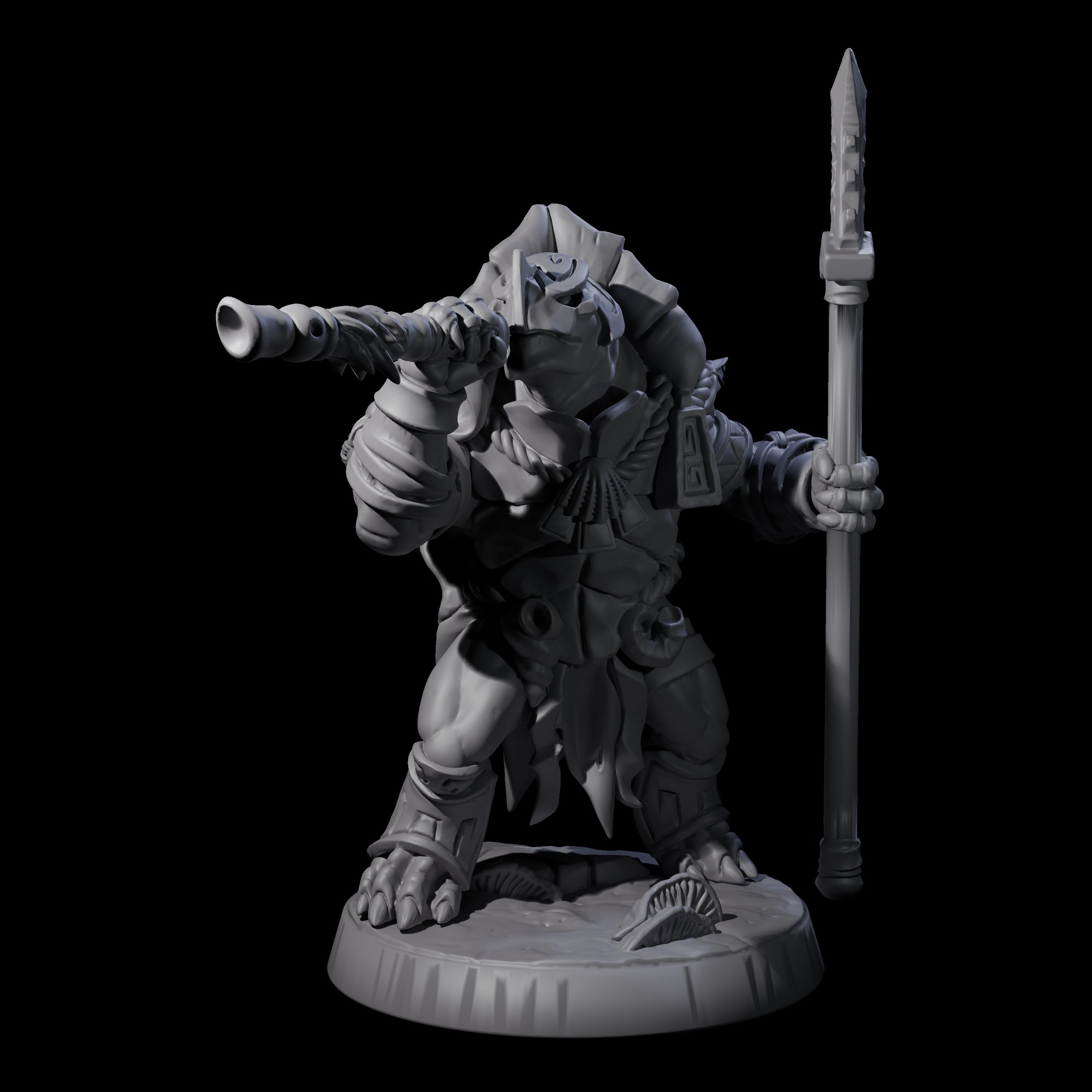 Brave Tortle Warrior F Miniature for Dungeons and Dragons, Pathfinder or other TTRPGs