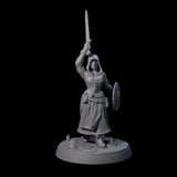 Brave Village Fighter Miniature for Dungeons and Dragons, Pathfinder or other TTRPGs