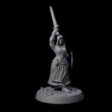 Brave Village Fighter Miniature for Dungeons and Dragons, Pathfinder or other TTRPGs
