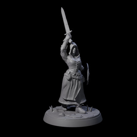 Brave Village Fighter Miniature for Dungeons and Dragons, Pathfinder or other TTRPGs