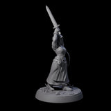 Brave Village Fighter Miniature for Dungeons and Dragons, Pathfinder or other TTRPGs