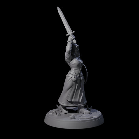 Brave Village Fighter Miniature for Dungeons and Dragons, Pathfinder or other TTRPGs