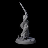 Brave Village Fighter Miniature for Dungeons and Dragons, Pathfinder or other TTRPGs