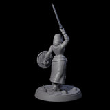 Brave Village Fighter Miniature for Dungeons and Dragons, Pathfinder or other TTRPGs