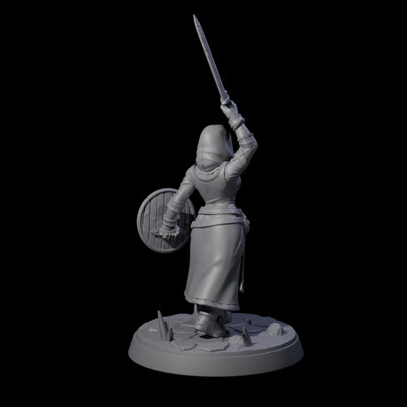 Brave Village Fighter Miniature for Dungeons and Dragons, Pathfinder or other TTRPGs