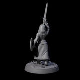 Brave Village Fighter Miniature for Dungeons and Dragons, Pathfinder or other TTRPGs