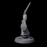 Brave Village Fighter Miniature for Dungeons and Dragons, Pathfinder or other TTRPGs