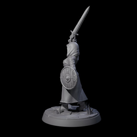 Brave Village Fighter Miniature for Dungeons and Dragons, Pathfinder or other TTRPGs