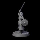 Brave Village Fighter Miniature for Dungeons and Dragons, Pathfinder or other TTRPGs