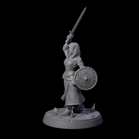 Brave Village Fighter Miniature for Dungeons and Dragons, Pathfinder or other TTRPGs