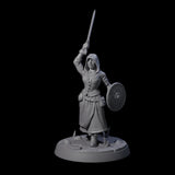 Brave Village Fighter Miniature for Dungeons and Dragons, Pathfinder or other TTRPGs