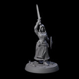Brave Village Fighter Miniature for Dungeons and Dragons, Pathfinder or other TTRPGs