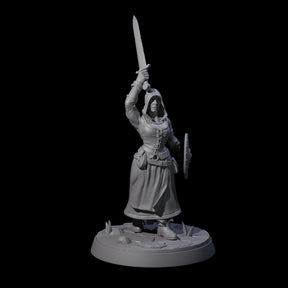 Brave Village Fighter Miniature for Dungeons and Dragons, Pathfinder or other TTRPGs