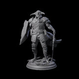 Brave Warrior Miniature for Dungeons and Dragons, Pathfinder or other TTRPGs