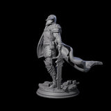 Brave Warrior Miniature for Dungeons and Dragons, Pathfinder or other TTRPGs