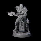 Brave Woodland Barbarian A Miniature for Dungeons and Dragons, Pathfinder or other TTRPGs