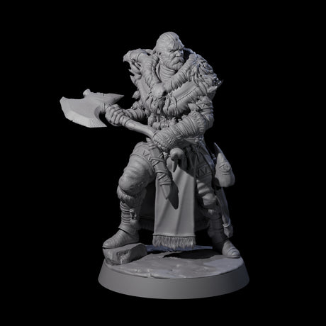 Brave Woodland Barbarian A Miniature for Dungeons and Dragons, Pathfinder or other TTRPGs