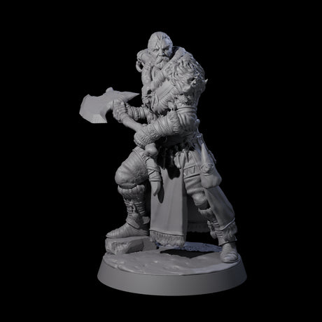 Brave Woodland Barbarian A Miniature for Dungeons and Dragons, Pathfinder or other TTRPGs