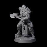 Brave Woodland Barbarian A Miniature for Dungeons and Dragons, Pathfinder or other TTRPGs
