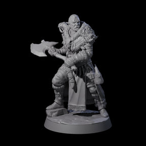 Brave Woodland Barbarian A Miniature for Dungeons and Dragons, Pathfinder or other TTRPGs