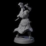 Brave Woodland Barbarian B Miniature for Dungeons and Dragons, Pathfinder or other TTRPGs