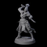 Brave Woodland Barbarian B Miniature for Dungeons and Dragons, Pathfinder or other TTRPGs