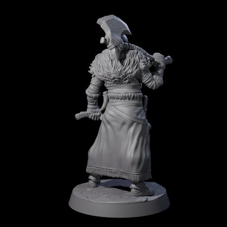 Brave Woodland Barbarian C Miniature for Dungeons and Dragons, Pathfinder or other TTRPGs