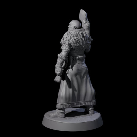 Brave Woodland Barbarian C Miniature for Dungeons and Dragons, Pathfinder or other TTRPGs