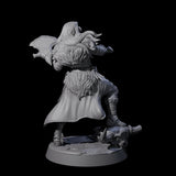 Brave Woodland Barbarian D Miniature for Dungeons and Dragons, Pathfinder or other TTRPGs