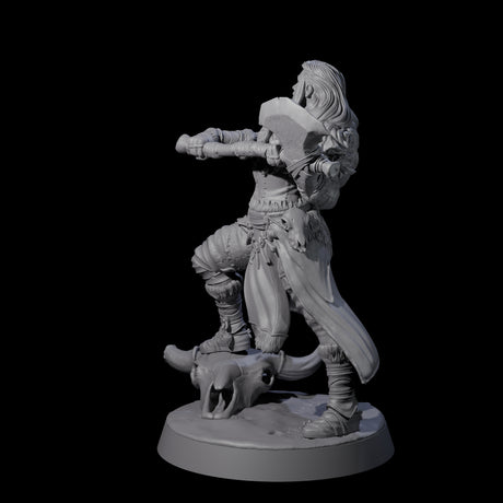 Brave Woodland Barbarian D Miniature for Dungeons and Dragons, Pathfinder or other TTRPGs