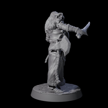 Brave Woodland Barbarian E Miniature for Dungeons and Dragons, Pathfinder or other TTRPGs