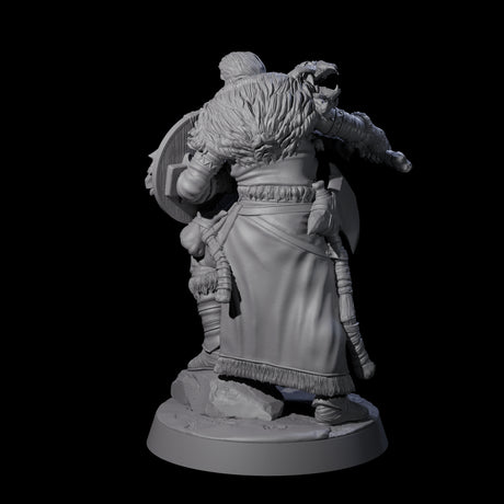 Brave Woodland Barbarian E Miniature for Dungeons and Dragons, Pathfinder or other TTRPGs