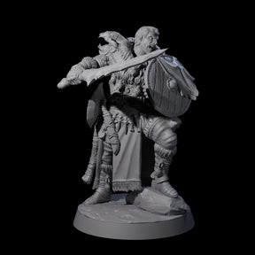Brave Woodland Barbarian E Miniature for Dungeons and Dragons, Pathfinder or other TTRPGs