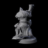 Brave Woodland Barbarian F Miniature for Dungeons and Dragons, Pathfinder or other TTRPGs