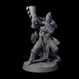 Brave Woodland Barbarian F Miniature for Dungeons and Dragons, Pathfinder or other TTRPGs