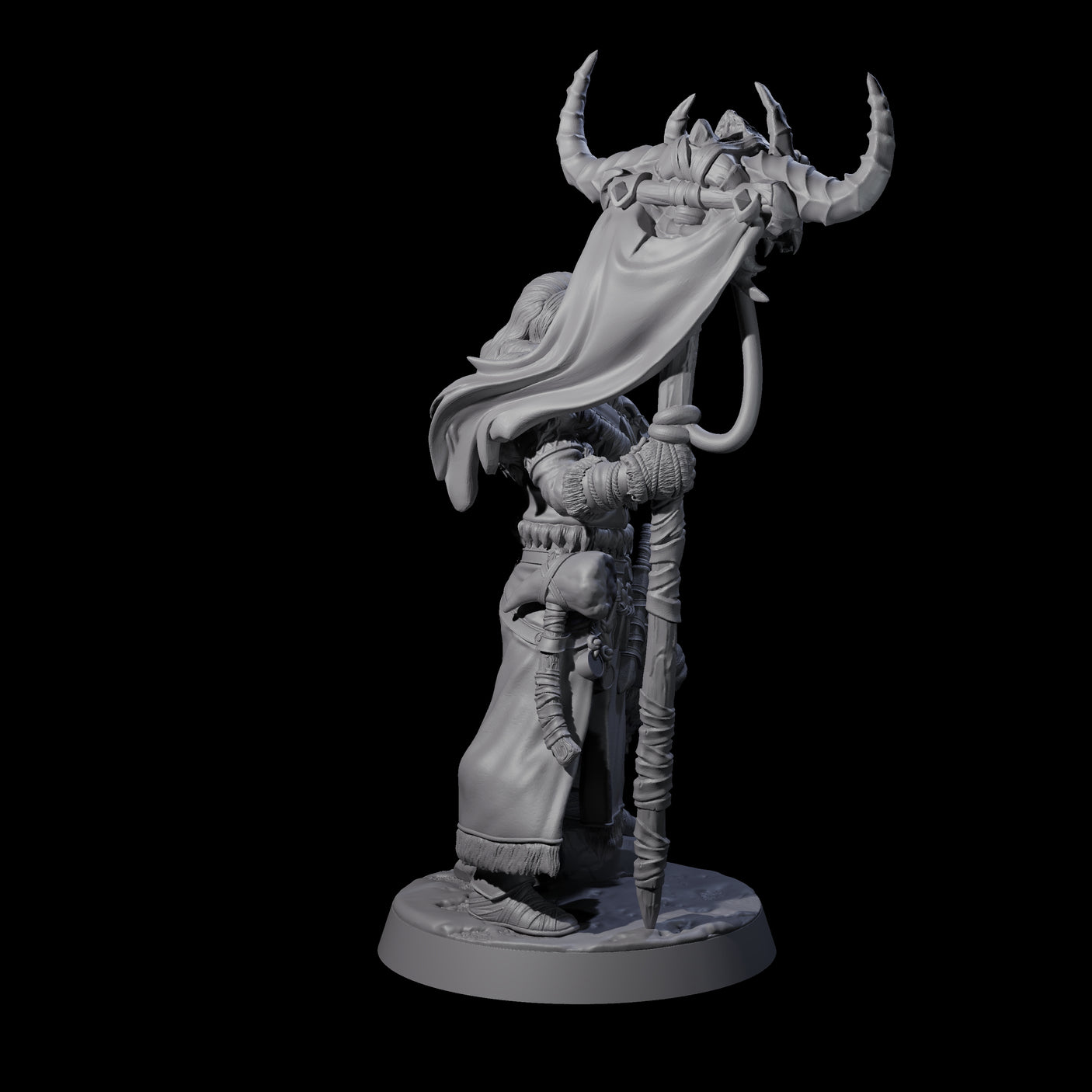 Brave Woodland Barbarian G Miniature for Dungeons and Dragons, Pathfinder or other TTRPGs