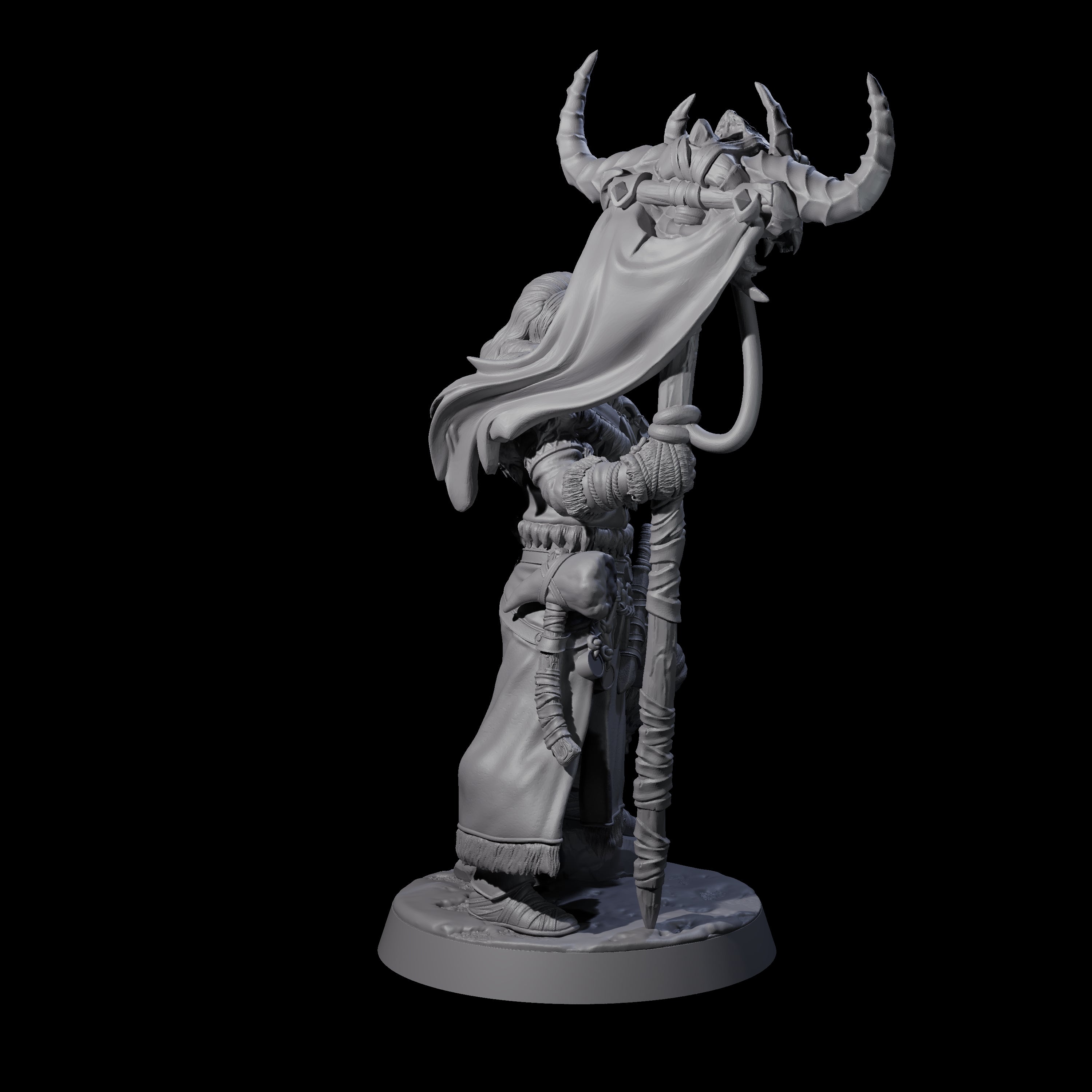 Brave Woodland Barbarian G Miniature for Dungeons and Dragons, Pathfinder or other TTRPGs