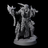 Brave Woodland Barbarian H Miniature for Dungeons and Dragons, Pathfinder or other TTRPGs