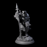 Brave Young Dragonborn Scout Miniature for Dungeons and Dragons, Pathfinder or other TTRPGs