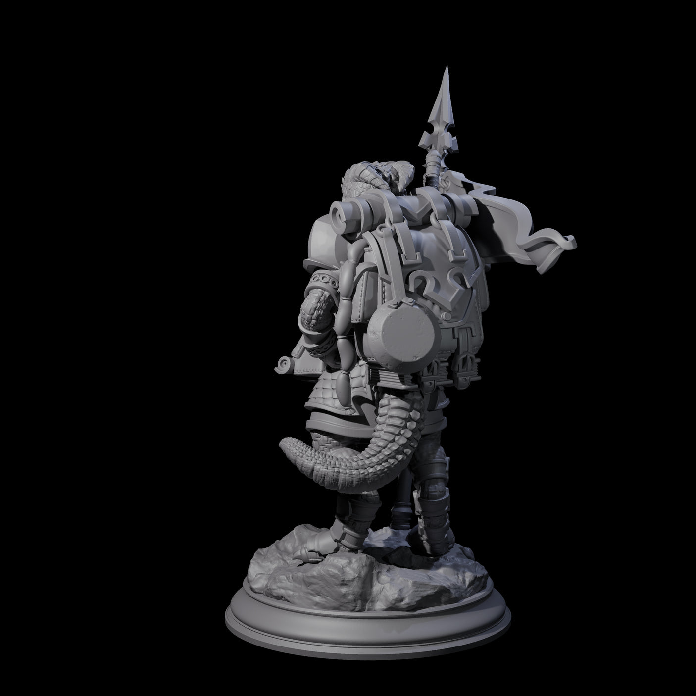 Brave Young Dragonborn Scout Miniature for Dungeons and Dragons, Pathfinder or other TTRPGs