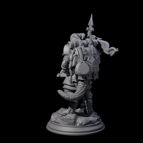 Brave Young Dragonborn Scout Miniature for Dungeons and Dragons, Pathfinder or other TTRPGs