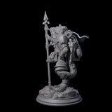 Brave Young Dragonborn Scout Miniature for Dungeons and Dragons, Pathfinder or other TTRPGs