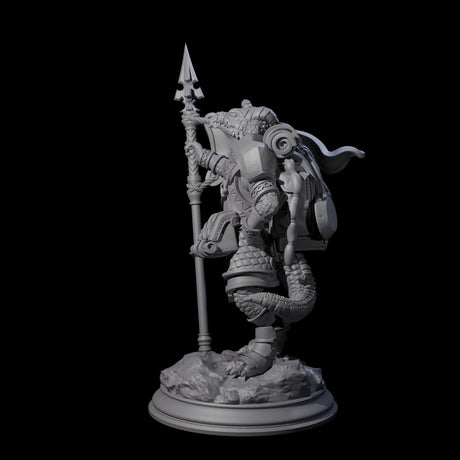 Brave Young Dragonborn Scout Miniature for Dungeons and Dragons, Pathfinder or other TTRPGs